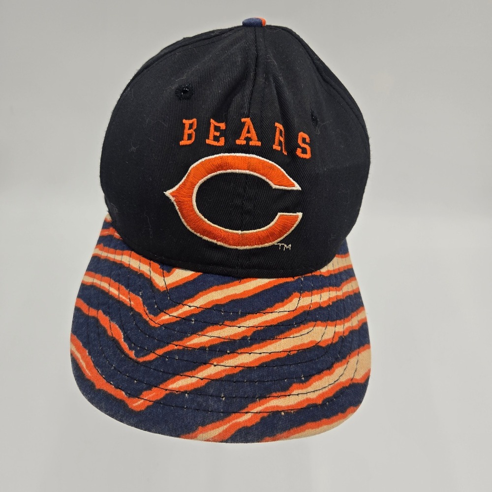 Chicago Bears NFL Pro Line Hat Striped Bill Vintage Made‎ USA Snapback Zubaz